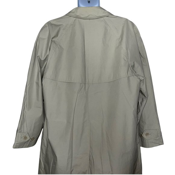 Vintage London Fog Towne Khaki Tan Single Layer Trench Coat Men's 38 Reg - Picture 7 of 9